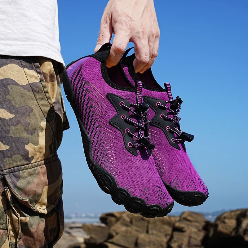 Men's Shoes Large Size Beach Swimming Wading Shoes Purple