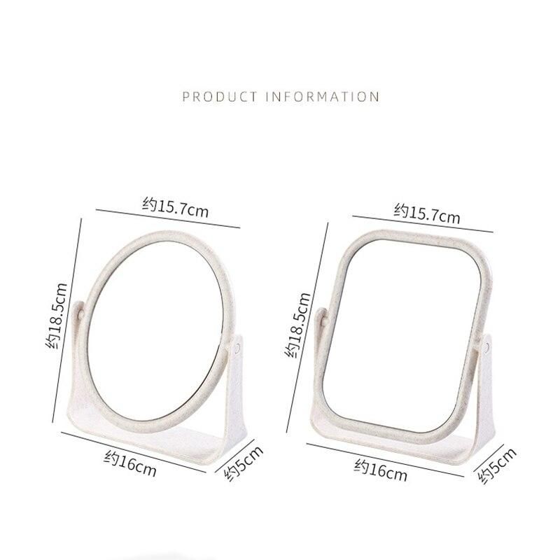 Cute Little Bear Makeup Mirror Ladies Makeup Desktop Rotating Fashion Mirror Oval Rectangle Shape Women Cosmetic Mirror Gift