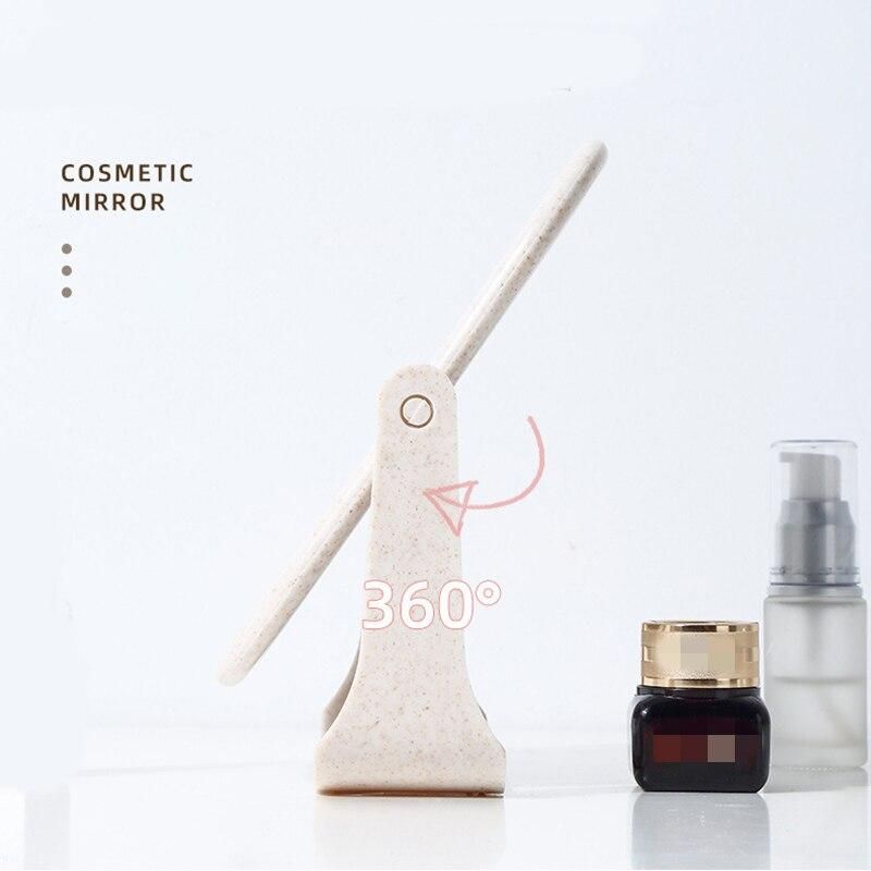 Cute Little Bear Makeup Mirror Ladies Makeup Desktop Rotating Fashion Mirror Oval Rectangle Shape Women Cosmetic Mirror Gift