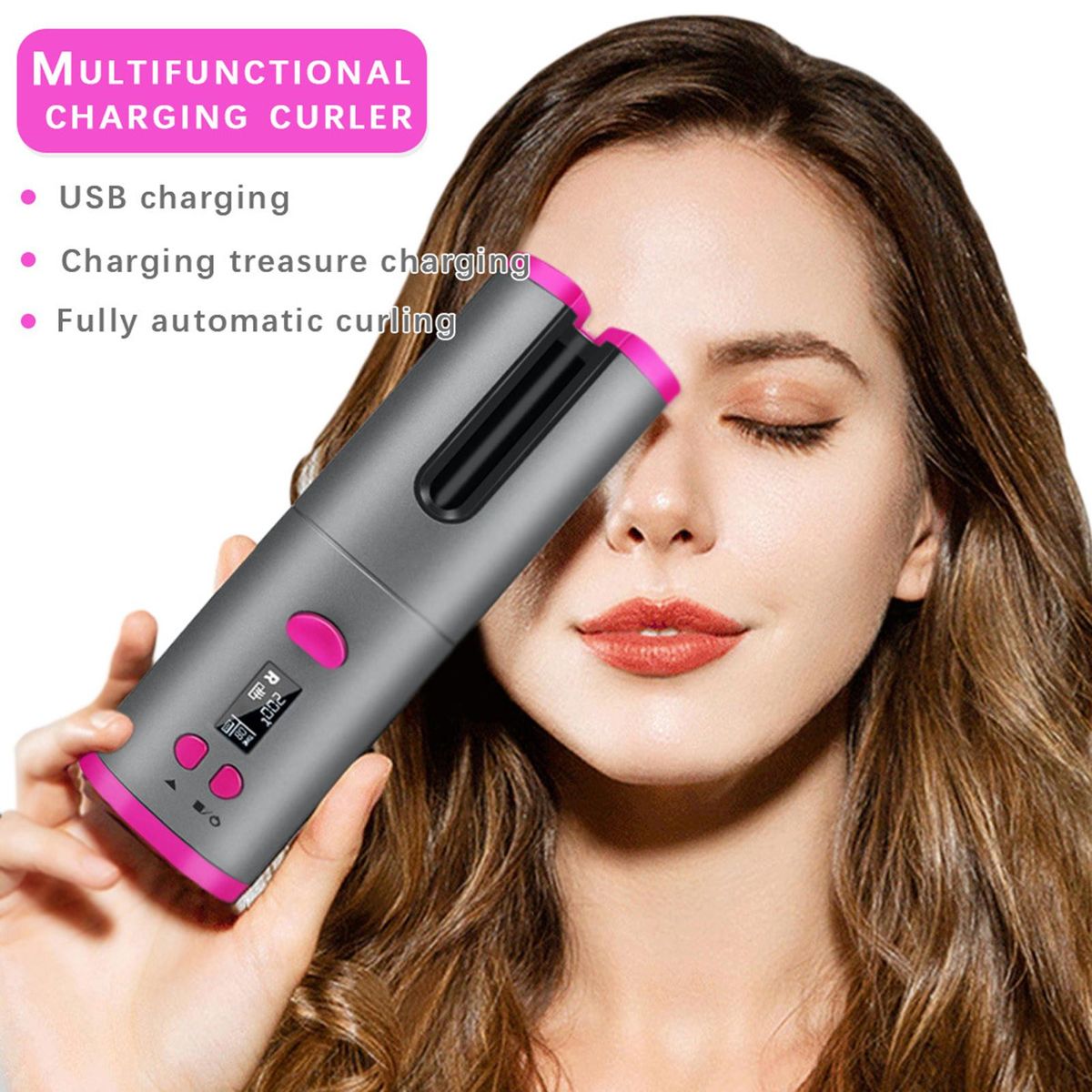 New cross-border curling iron automatic curling artifact wireless portable usb charging lazy curling iron curling iron