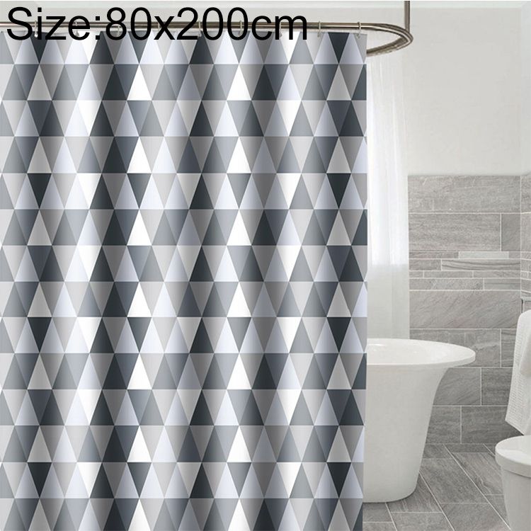 Waterproof Polyester Fabric Moldproof Bath Curtain