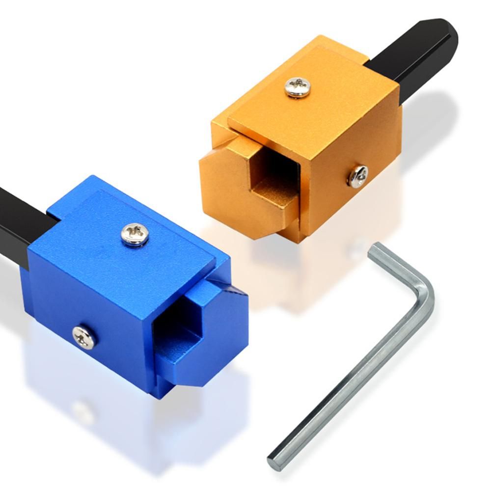 4 PCS Right Angle Corner Chisel Square DIY Punch Hinge Recess Corner Wood Chiseling Deburring for Door Drawer Frame Carpenters Woodworking Tool
