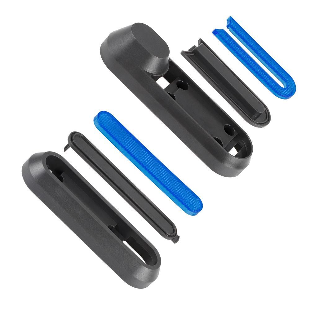 Set of 4 Electric Scooter Wheel Hubs Cap Fork Reflective Strips Wheel Side Decorative Cover with Screws Compatible with M365 PRO PRO2 1S