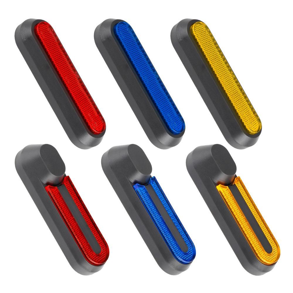 Set of 4 Electric Scooter Wheel Hubs Cap Fork Reflective Strips Wheel Side Decorative Cover with Screws Compatible with M365 PRO PRO2 1S