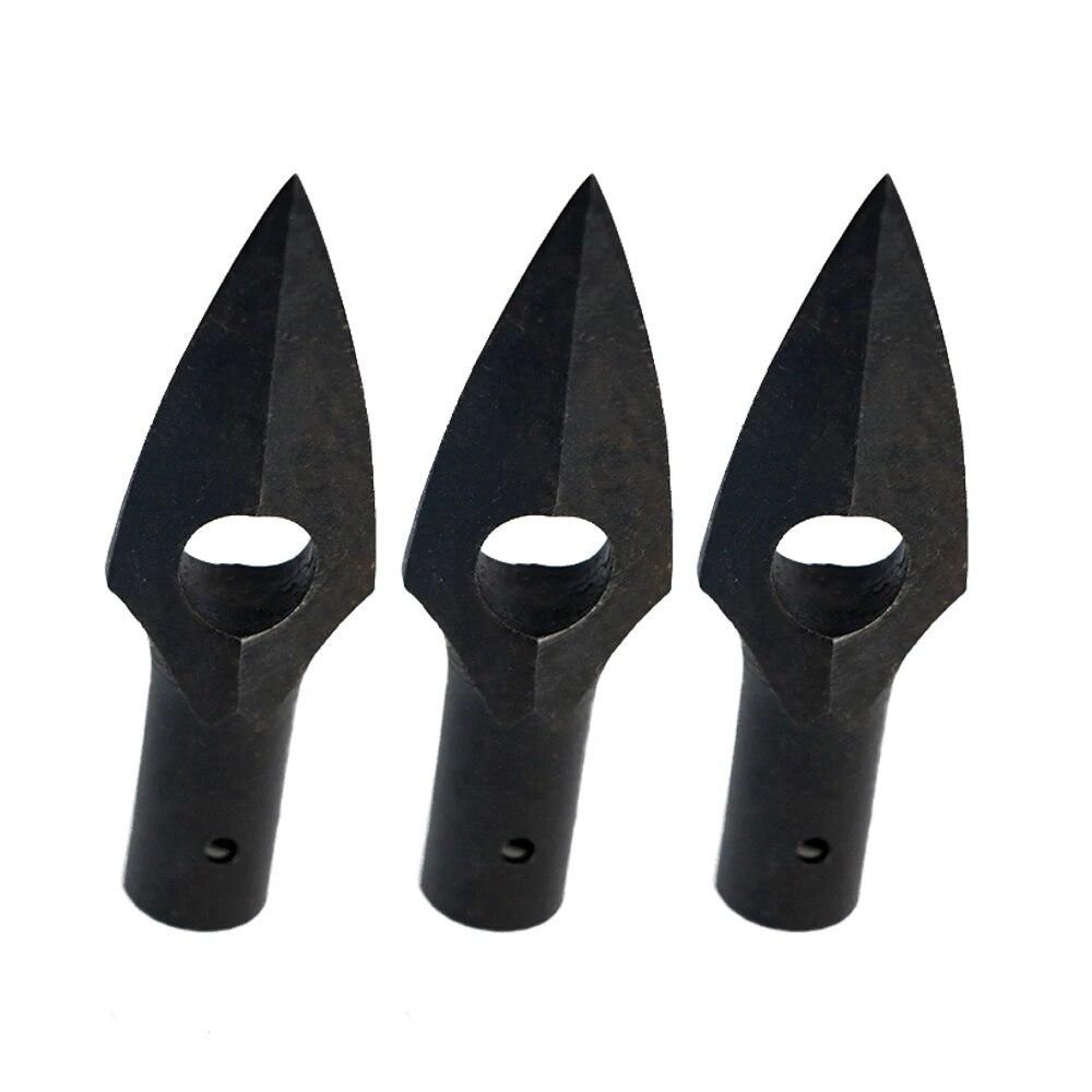 Arrowhead Hunting Broadhead Arrow Head Tips Points 6pcs 184 Grain One Hole for Wood/Bamboo Arrow Shaft Archery Outdoor Steel New