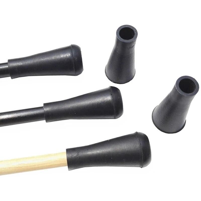10pcs/Pack Black Archery Safety Safety Arrow Soft Rubber Arrow Head Pier Head 6mm Throwing Pot Throwing Arrow children's Toys