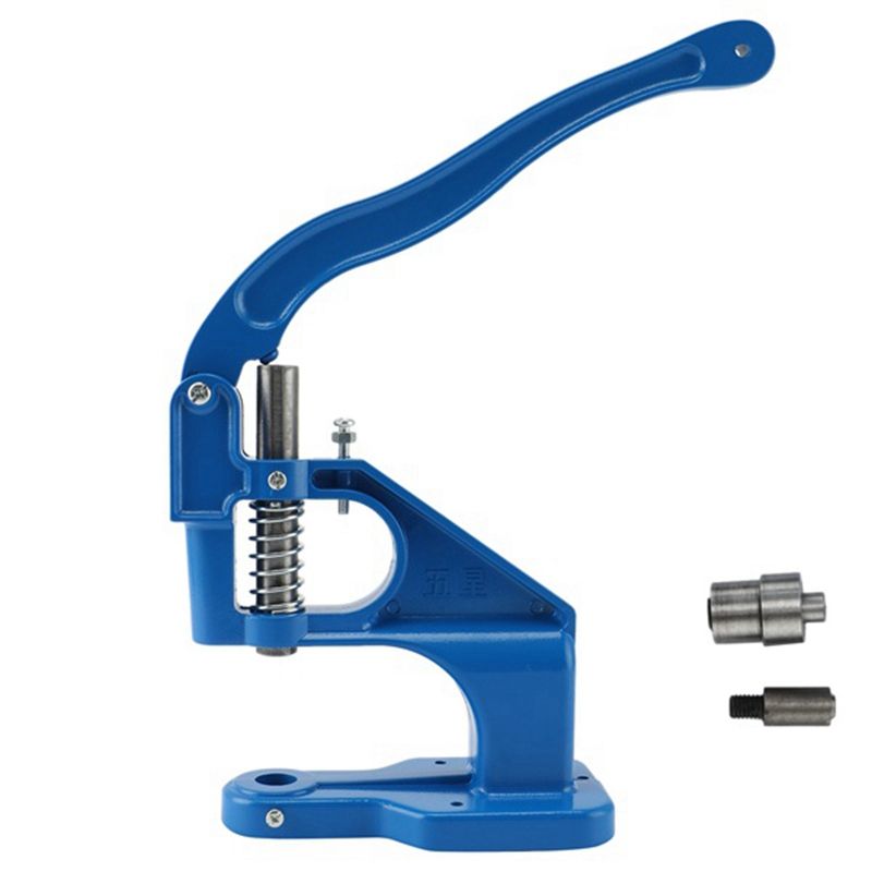 1Set Hand Punch Press Machine For Eyelet Grommet Dies Or Double Cap Rivets Dies Mould Tool Snap Ons Craft