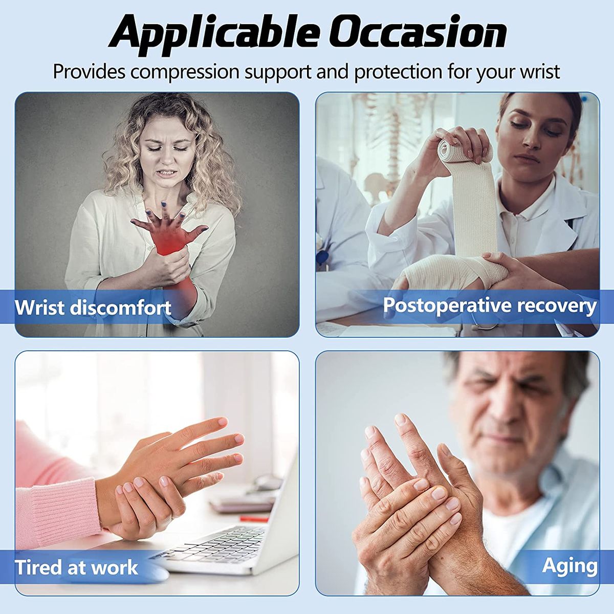 Wrist Brace Carpal Tunnel Support With Metal Splint