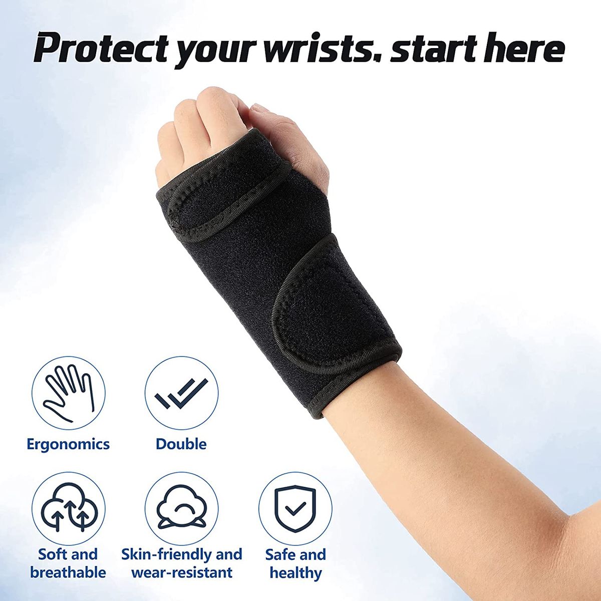 Wrist Brace Carpal Tunnel Support With Metal Splint