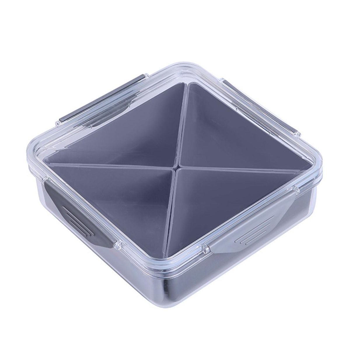 Fruit Tray with Compartments Versatile Veggie Tray 46 for Appetizers Grey