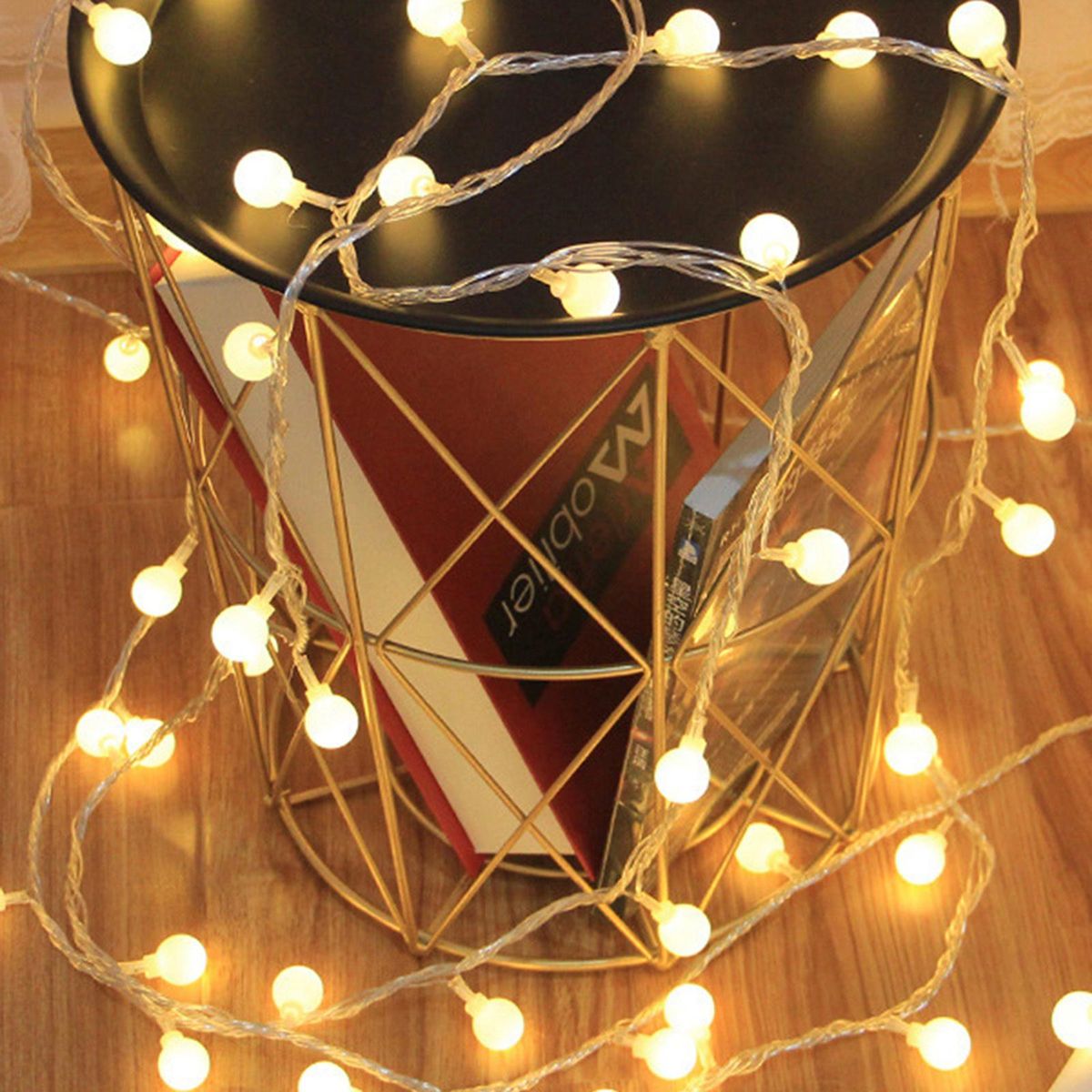 6Meters/19.6Ft 40PCS Globe Ball String Light USB Powered Operated with Controller 6H/18H Timer 3 Levels Dimmable Brightness Adjustable 8 Dynamic Lighting Modes for Holiday Festival Presen Gift Home Party Decoration