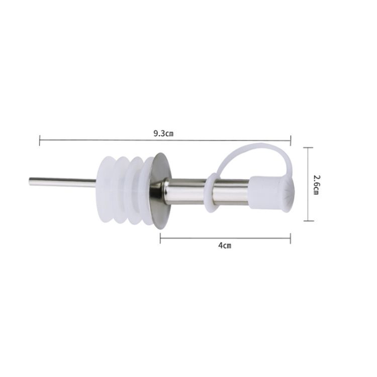 5 PCS Glass Bottle Stopper White Hat Straight Mouth