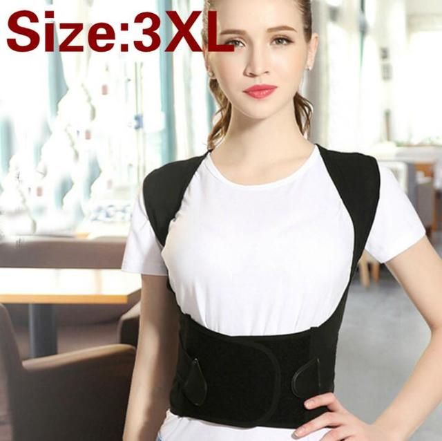 Children Adult Corset Back Posture Corrector Therapy Shoulder Lumbar Brace Spine Support Belt Posture Correction For Men Women(#3XL)
