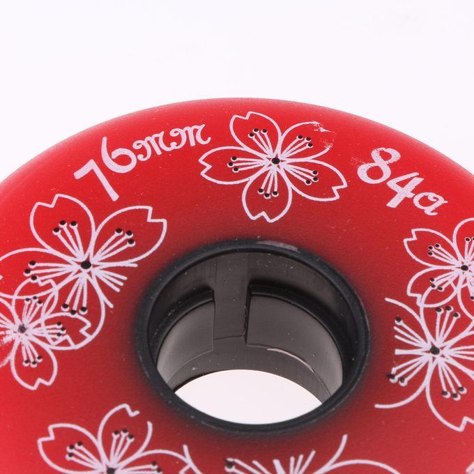 4 Pieces Inline Roller Hockey Fitness Skate Replacement Wheel 76mm Red