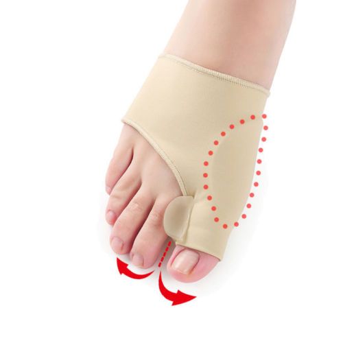 1pair Silicone Toe Separator Thumb Hallux Valgus Orthopedic