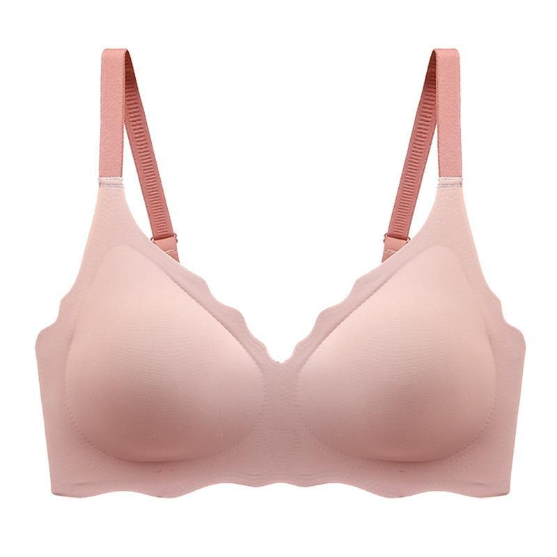 Summer thin seamless underwear gathered bra, wrapped chest, back, anti-sagging, women's small chest