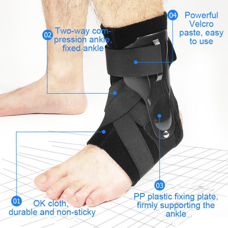 1pcs S/m/l Ankle Support Brace Elastic Compression Sleeve