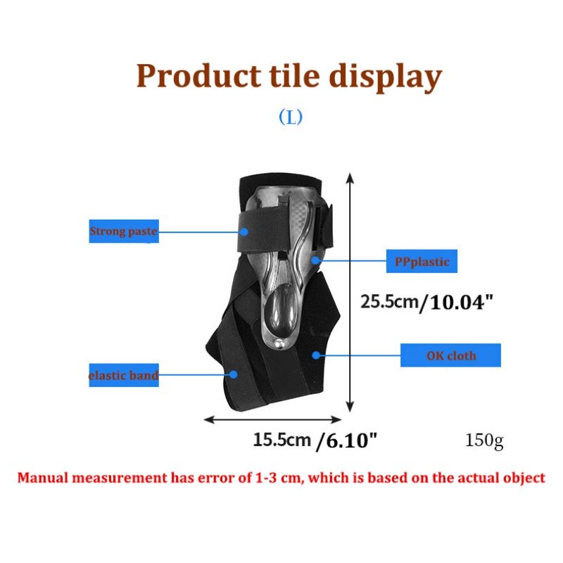 1pcs S/m/l Ankle Support Brace Elastic Compression Sleeve
