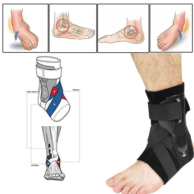 1pcs S/m/l Ankle Support Brace Elastic Compression Sleeve