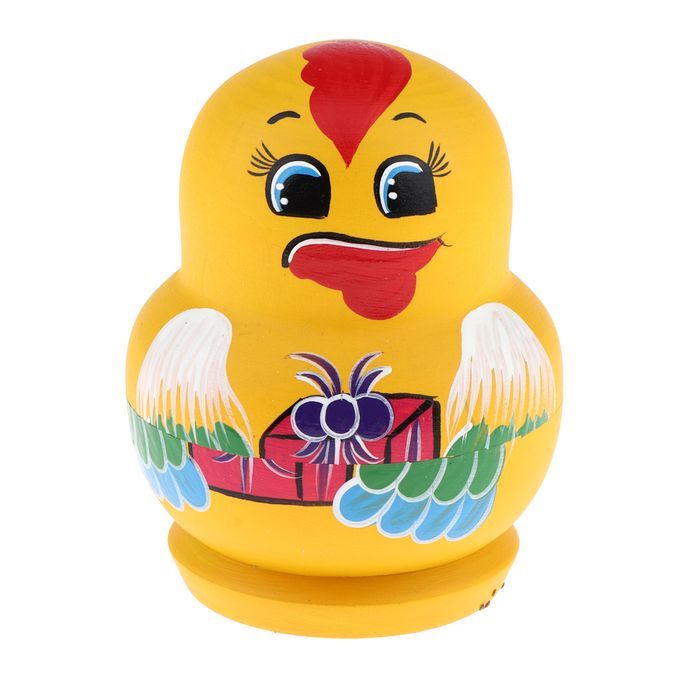 10pcs Cute Russian Wooden Hand Painted Nesting Dolls Kids Toys