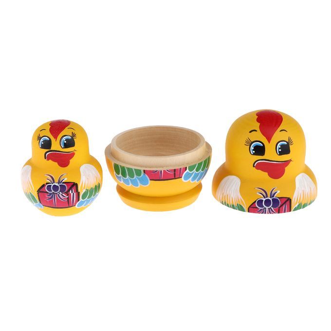 10pcs Cute Russian Wooden Hand Painted Nesting Dolls Kids Toys