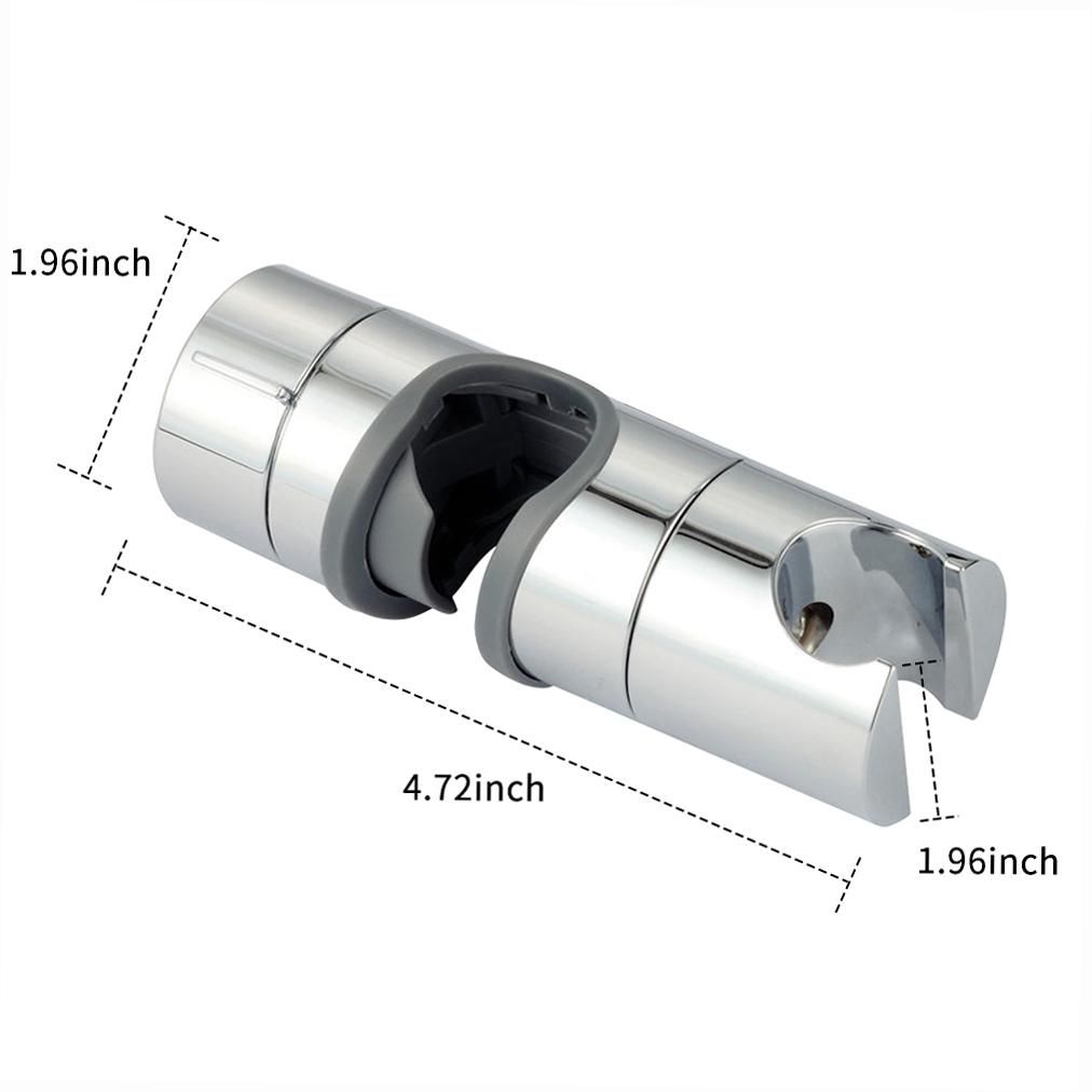 Adjustable Hand Shower Bracket for Slide Bar 18-25MM Diameter Polished Chrome Replacement Handheld Shower Head Holder