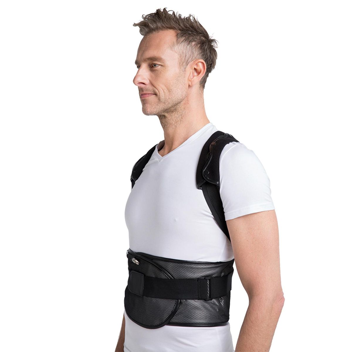 LEAMAI Inflatable Posture Corrector Back Belt Support Back Brace Relief from The Pressure on The Upper Back and Shoulders for Men and Women