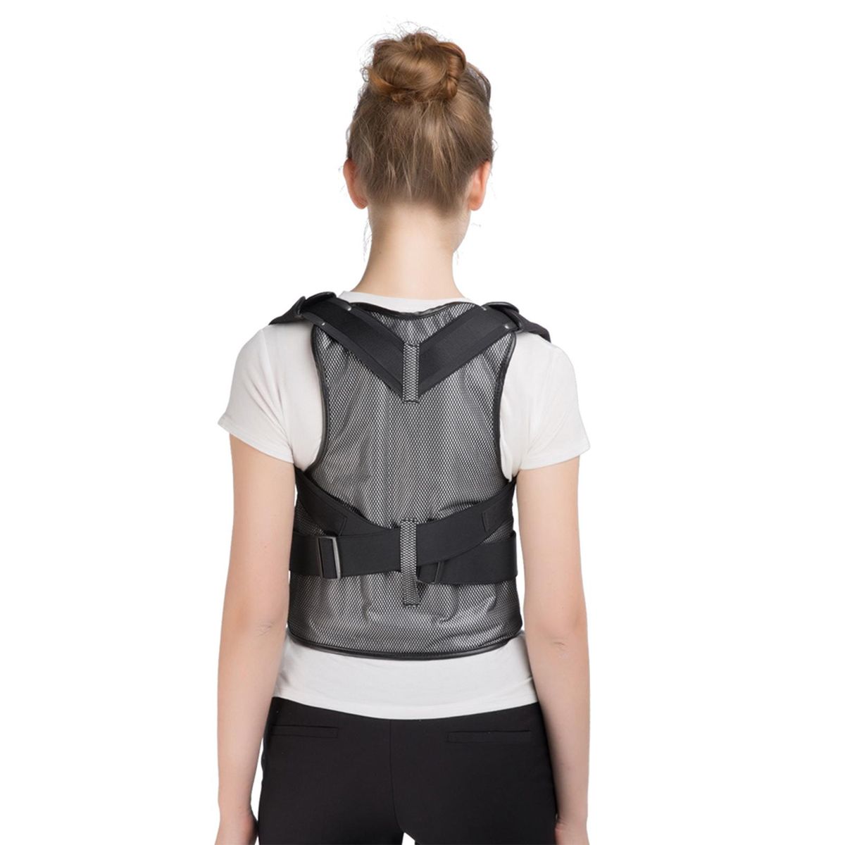 LEAMAI Inflatable Posture Corrector Back Belt Support Back Brace Relief from The Pressure on The Upper Back and Shoulders for Men and Women