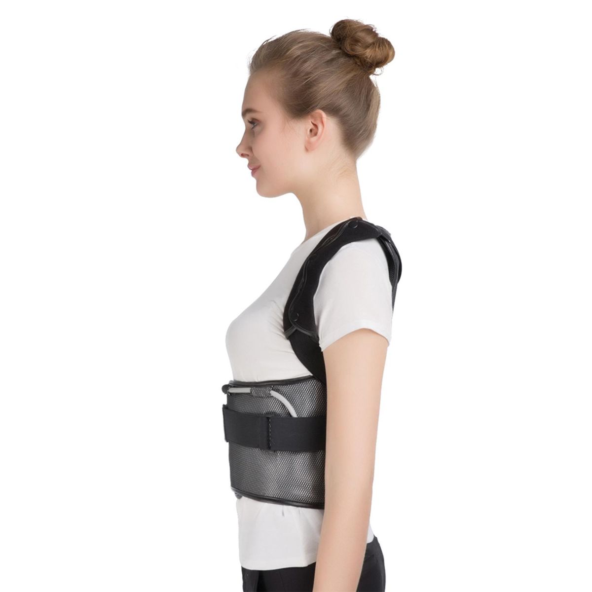LEAMAI Inflatable Posture Corrector Back Belt Support Back Brace Relief from The Pressure on The Upper Back and Shoulders for Men and Women
