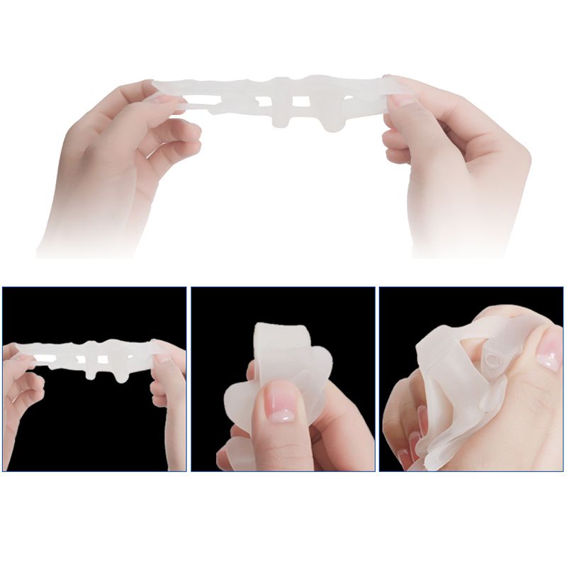1 Pair Toe Separator Braces Toe Five Fingers Fixer Big Foot