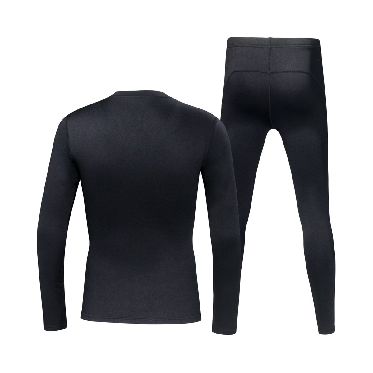 2PCS Men Winter Thermal Underwear Fleece Lining Thick Warm V