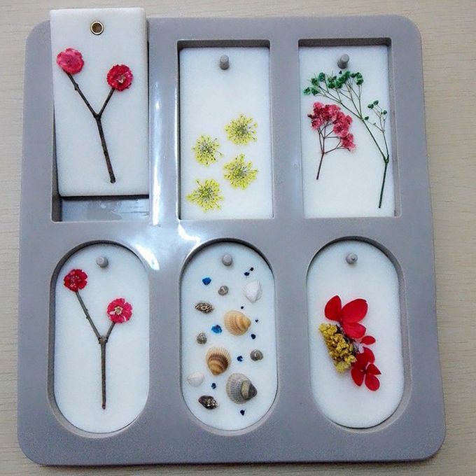 2pcs Silicone Dried Flower Candle Making Mould For Resin