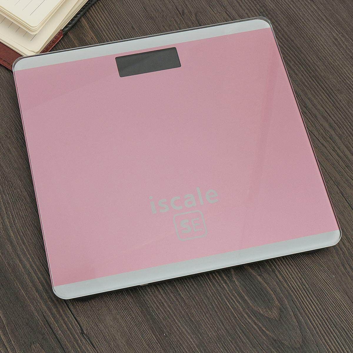 400lb/180kg LCD Electronic Digital Body Weight Scale Bathroom RoseGold Rose Gold