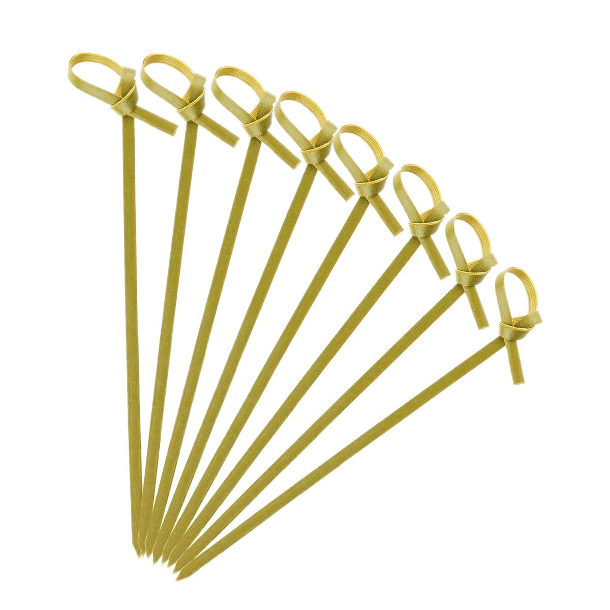 300 Knotted Bamboo Skewers Cocktail Sticks Cocktail