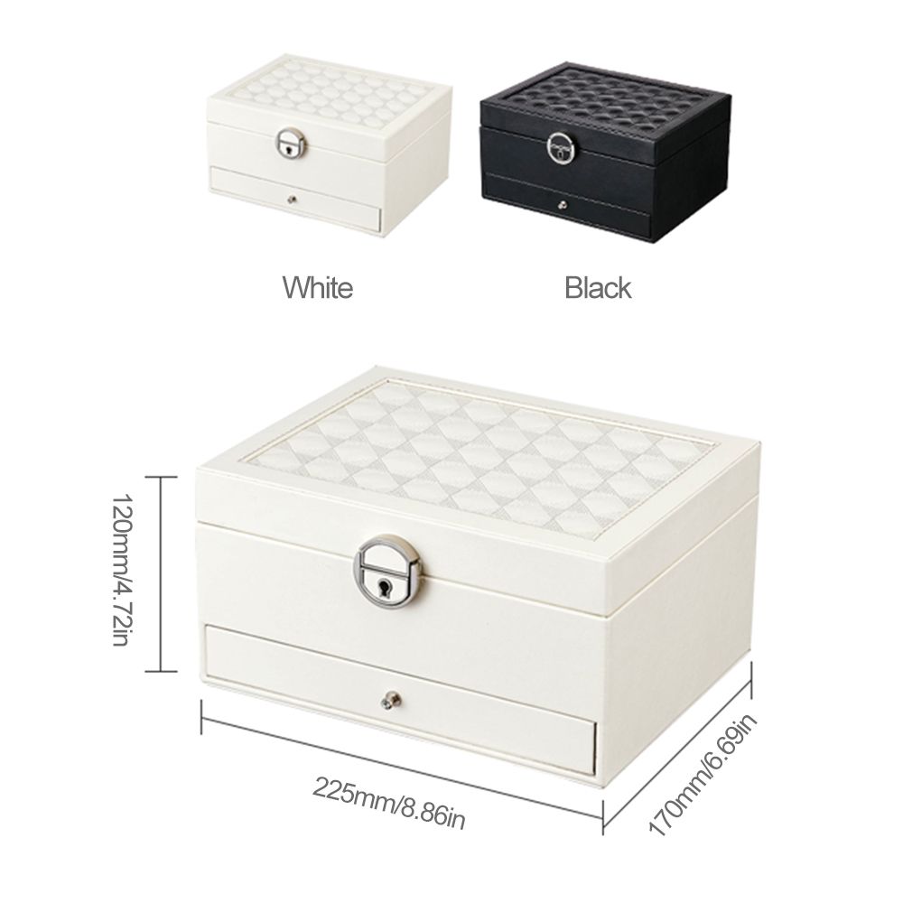 Multi-functional Jewelry Box PU Leather Jewelry Storage Case
