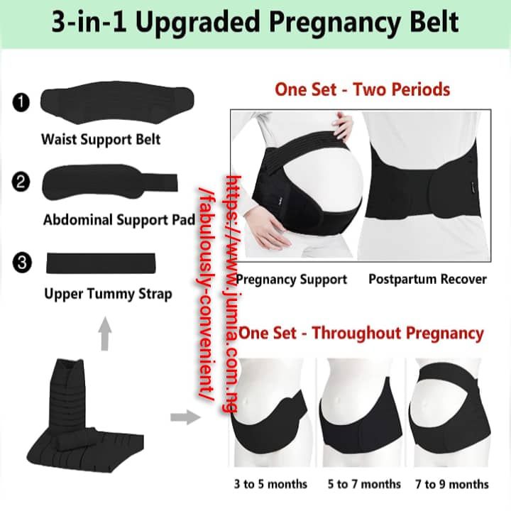 Upgraded 3 -in-1 Pregnancy/maternity/ Pelvis Support Belt
