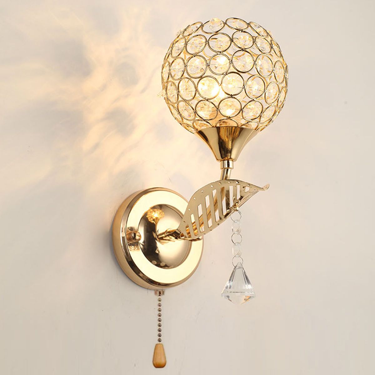 Crystal Wall Sconces Bedroom Wall Lamp With G9 Light Bulb 3