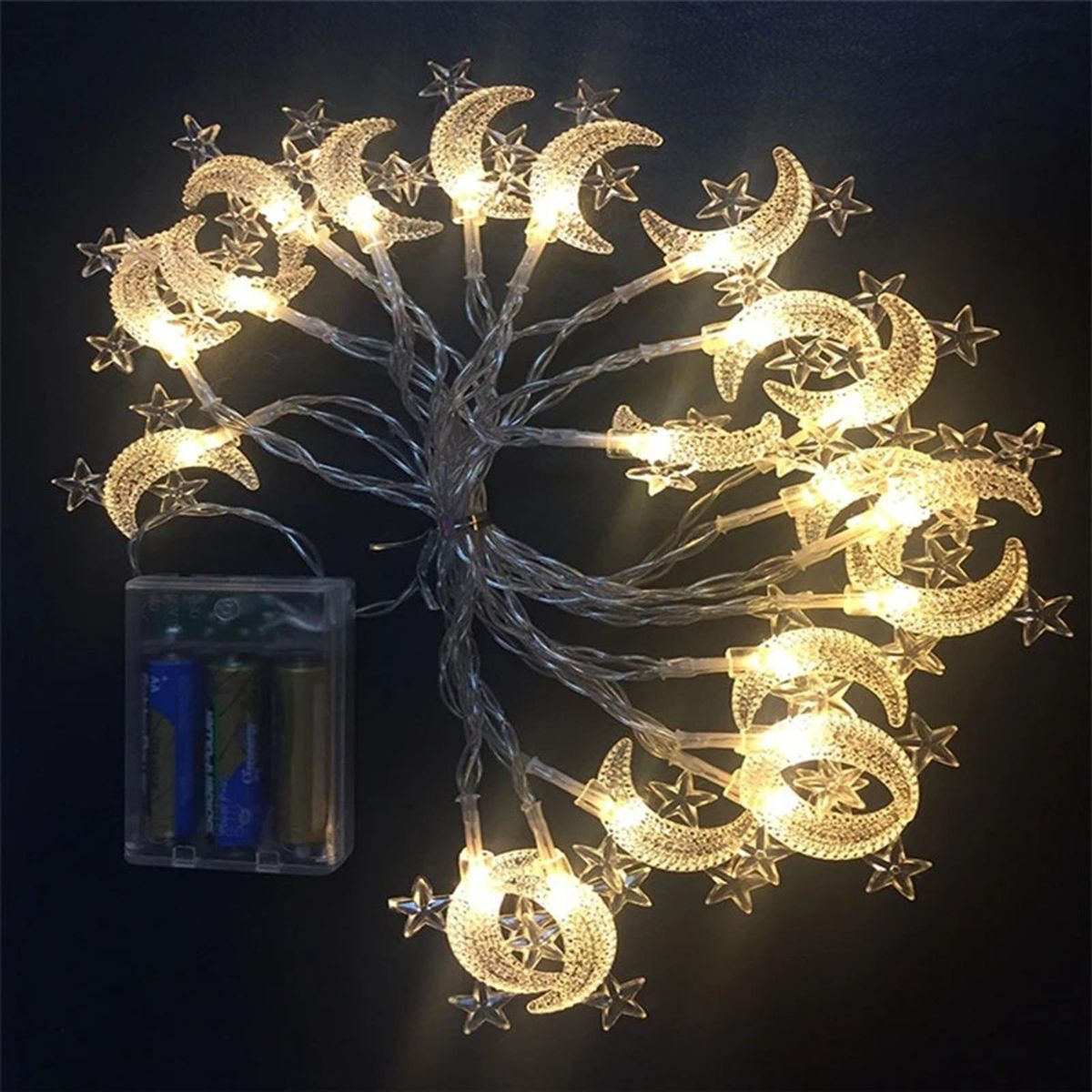 String Light Moon Star Holiday Party String Light Decoration D