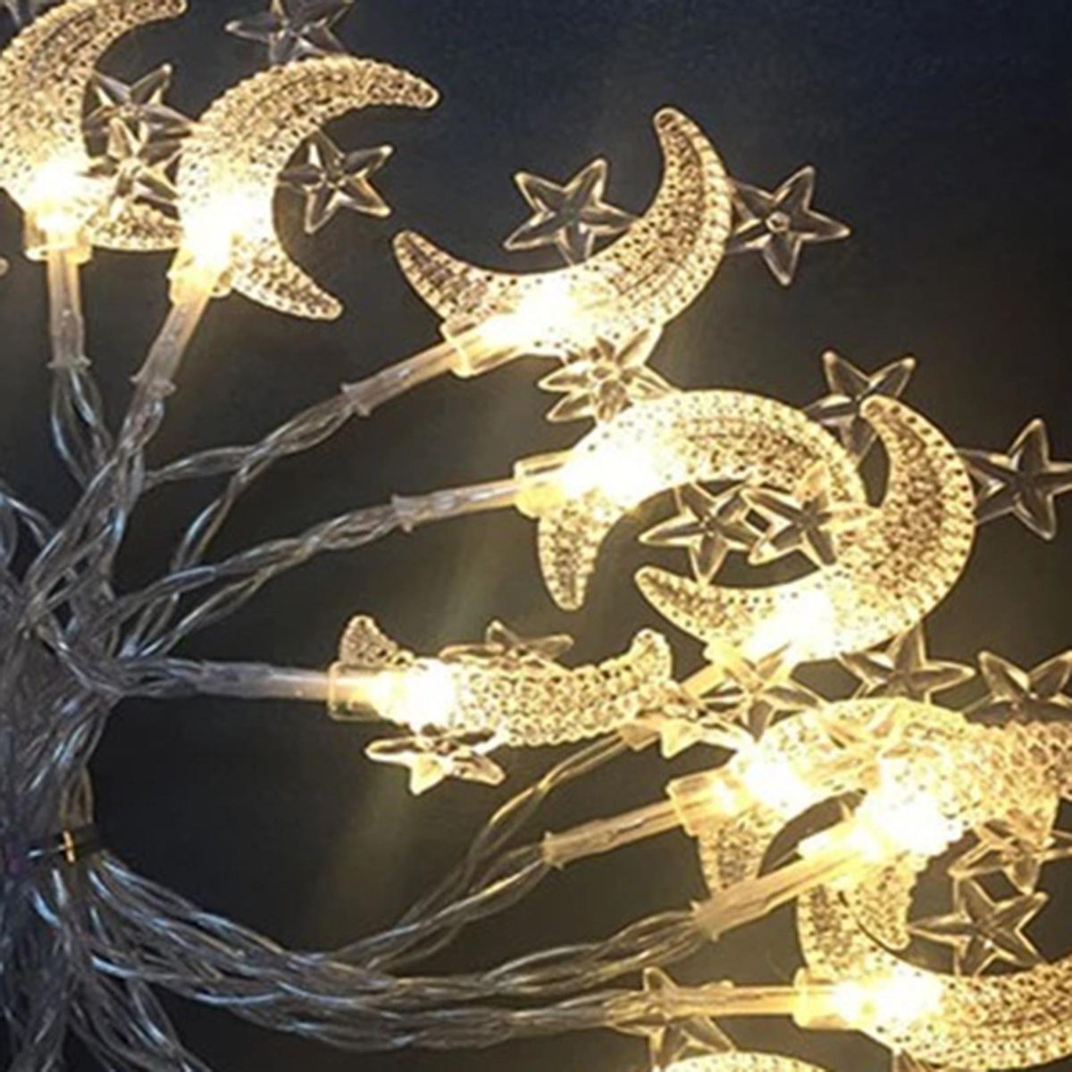 String Light Moon Star Holiday Party String Light Decoration D