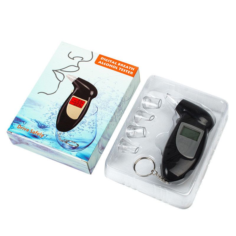 Handheld Backlight Digital Alcohol Tester Digital Alcohol Breath Tester Breathalyzer Analyzer LCD