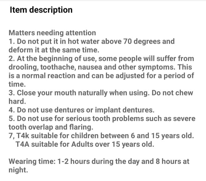 Children Orthodontic Teeth Braces Trainer/retainer-2 Stage