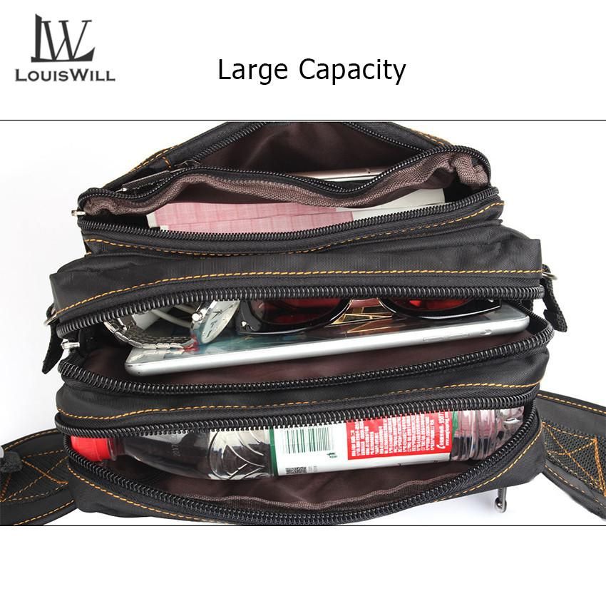 LouisWill Men Waist Pack Water-resistant Hiking Cycling Bag