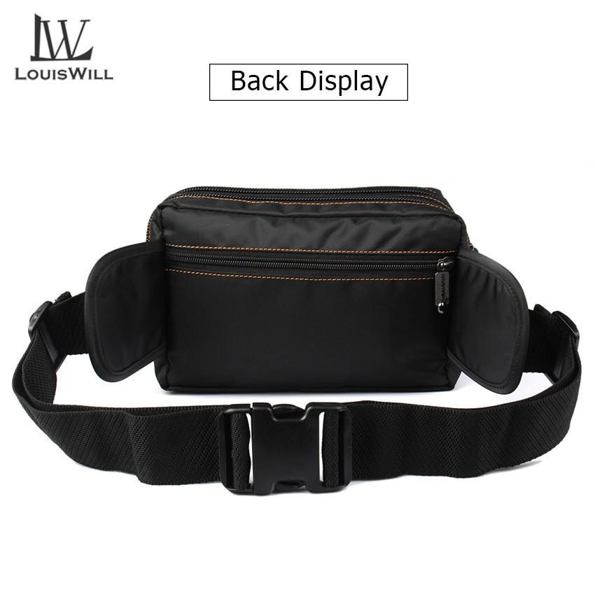 LouisWill Men Waist Pack Water-resistant Hiking Cycling Bag