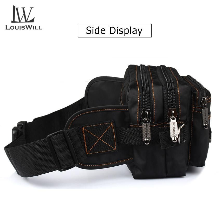 LouisWill Men Waist Pack Water-resistant Hiking Cycling Bag