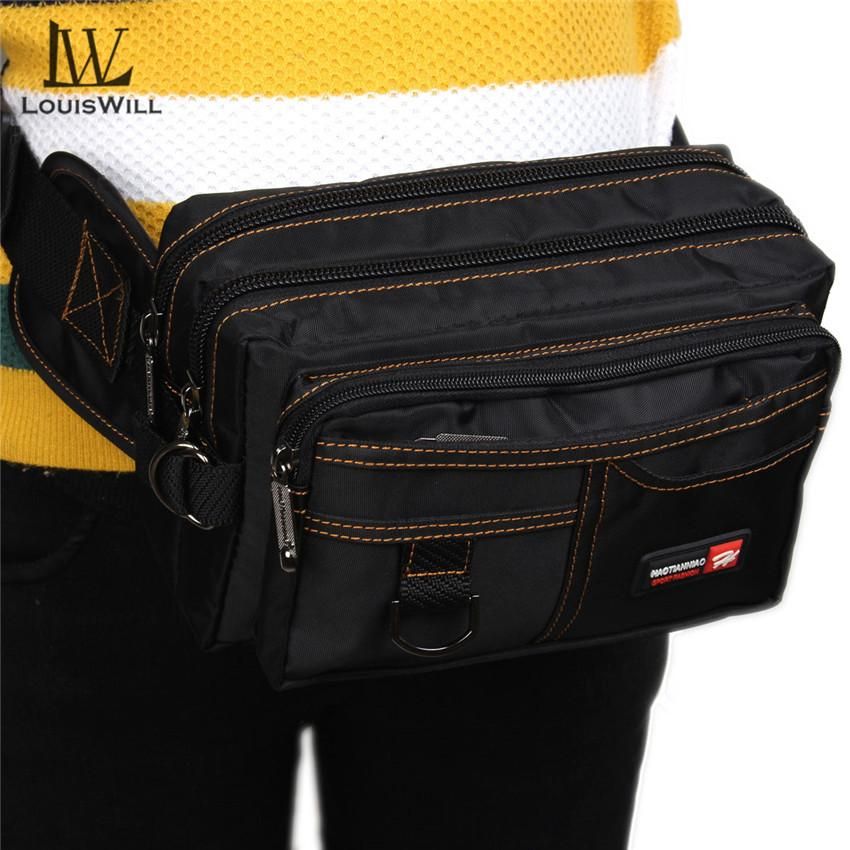 LouisWill Men Waist Pack Water-resistant Hiking Cycling Bag