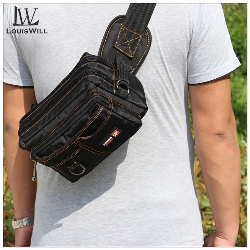 LouisWill Men Waist Pack Water-resistant Hiking Cycling Bag