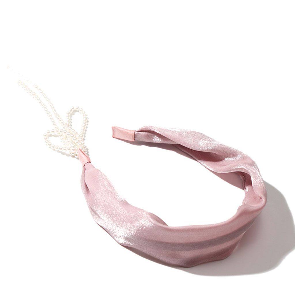 Drop Tassel Earring Hairband Dangle Sweet Single Sided Pearl For Pink