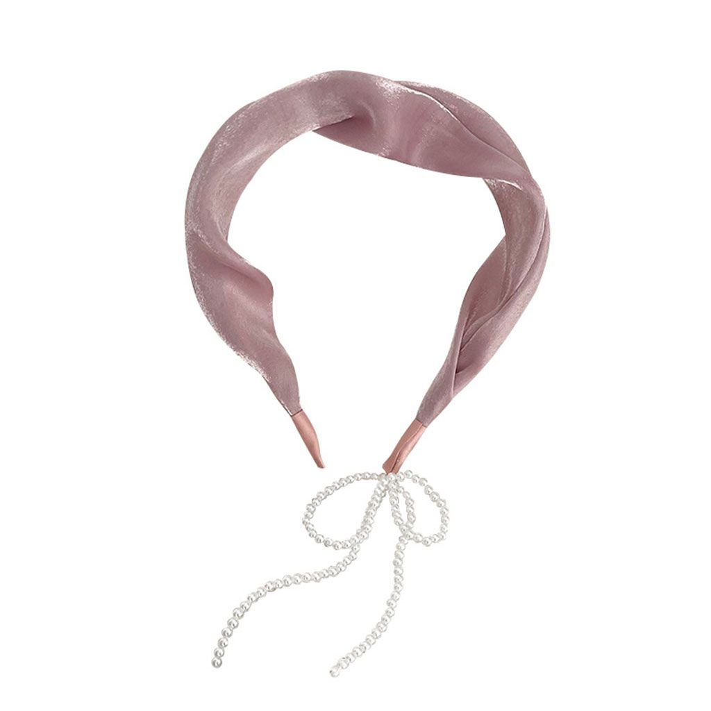 Drop Tassel Earring Hairband Dangle Sweet Single Sided Pearl For Pink