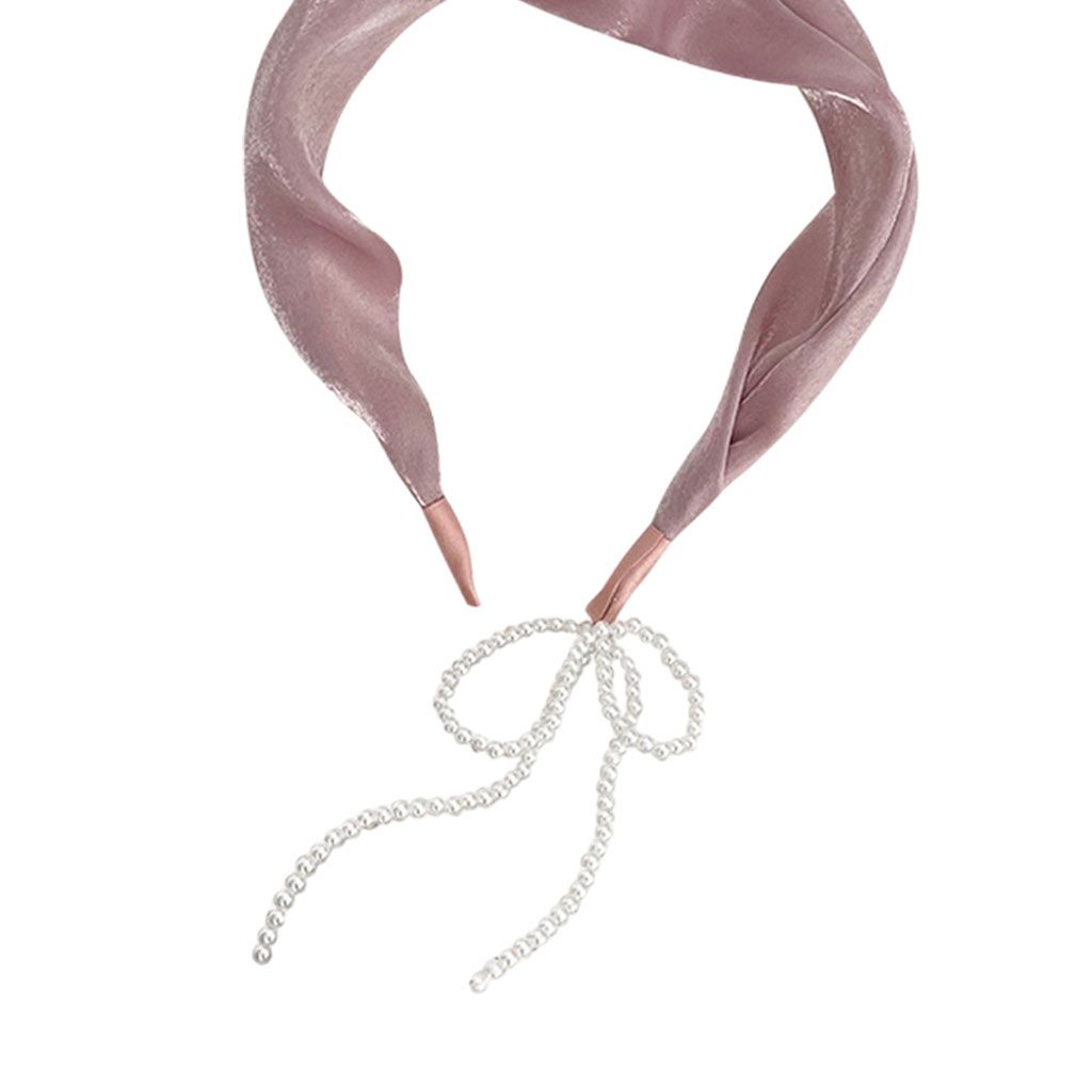 Drop Tassel Earring Hairband Dangle Sweet Single Sided Pearl For Pink