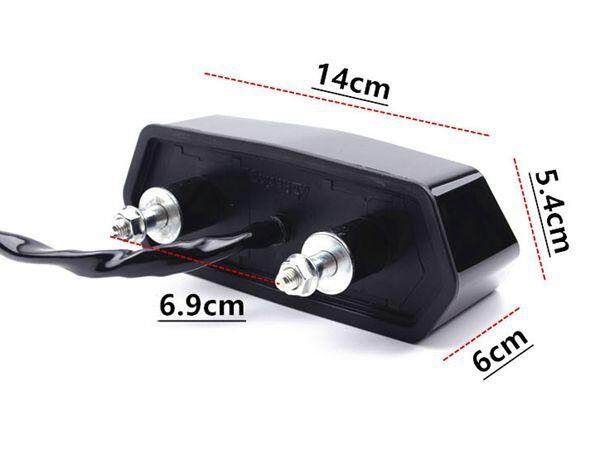 12V Motorcyle Brake Light LED Turn Signal Lamp Red Orange